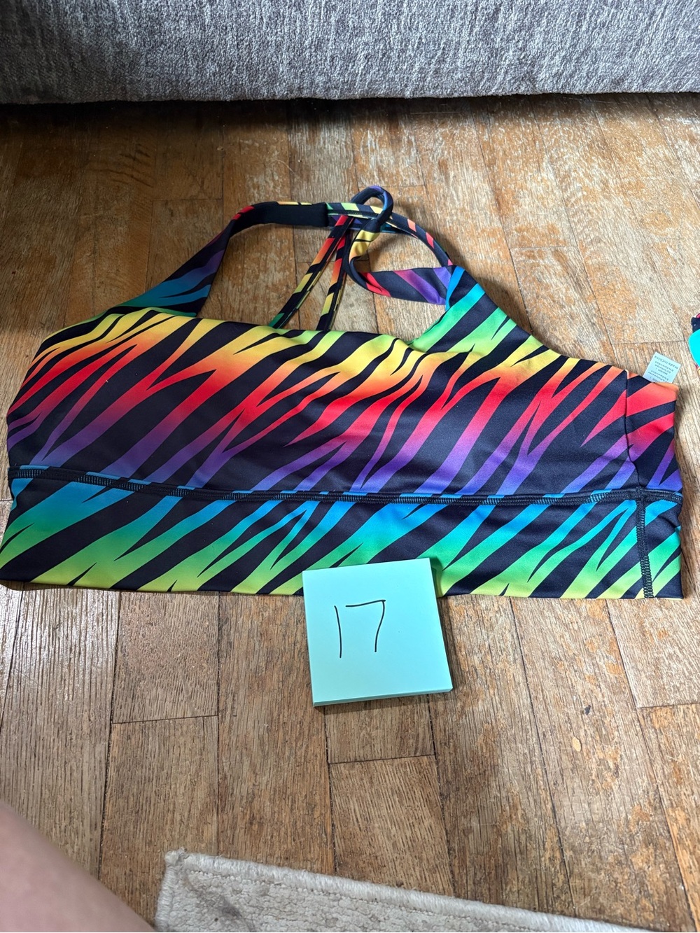Constantly Varied Gear Fruit Stripe XXL sports bra never worn